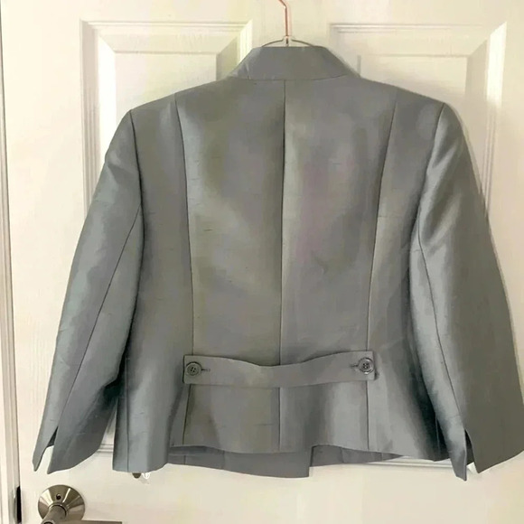 NWT Talbots silk and wool silver jacket - Picture 2 of 9